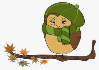 Christmas Owl Clip Art - Owl November Clipart #7689014