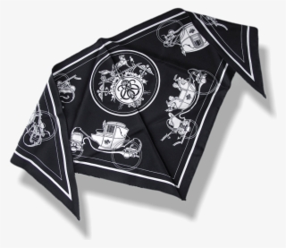 Hermes Black/white Ex Libris Twill Silk Pointu - Emblem #7689810