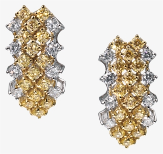 Josephine Yellow Diamond Earrings - Earrings #7690794