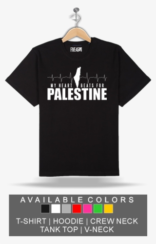 Image Of My Heart Beats For Palestine T-shirts & More - Palestinian Shirts For Girls #7691037