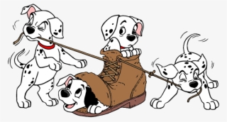 Puppy In Shoe - Cartoon #7691312