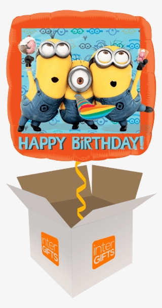 Happy Birthday Square Minions - Minions Feest #7691710