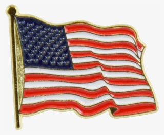 Waving American Flag Lapel Pin #7692040