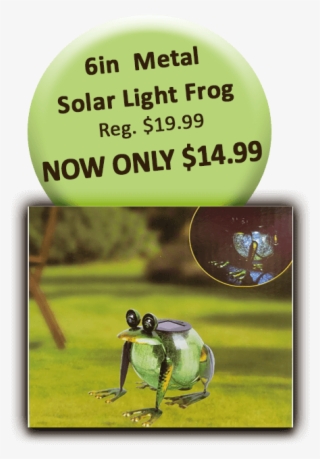 6in Solar Light Frog - Poster #7692300