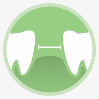 Gap Teeth Icon - Circle #7693547