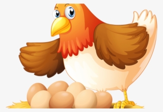 Chicken Clip Art Tongue Hot Trending Now - Hen With Egg Clipart #7694059