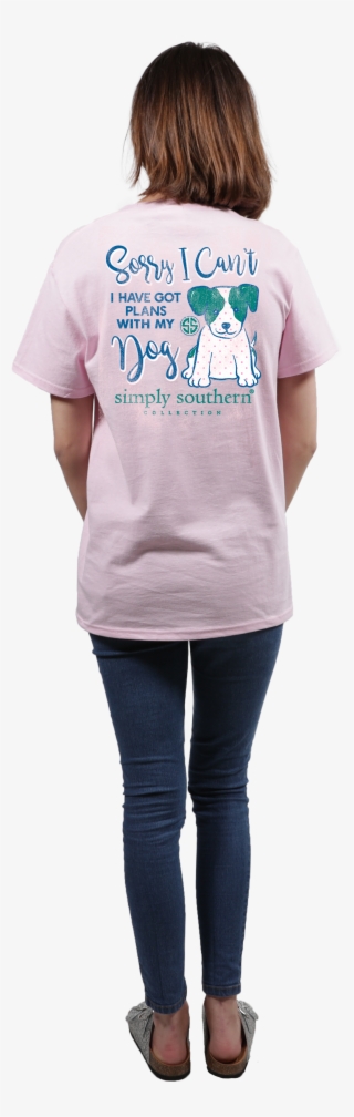 Plans With My Dog Short Sleeve T-shirt In Lulu - Shirt #7697398
