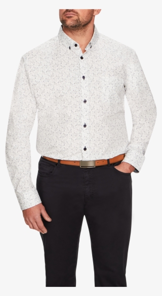 Sky Aster Print Shirt - Cardigan #7697441