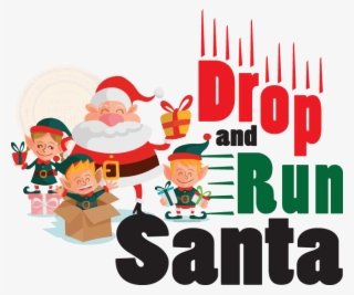 Drop And Run Santa - Cartoon #7698075