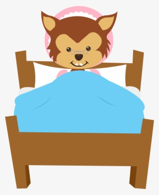 Wolf In Little Red Riding Hood Clip Art - Little Red Riding Hood Wolf Clipart #7698125