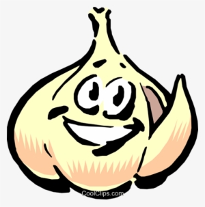 Cartoon Garlic Royalty Free Vector Clip Art Illustration - Cartoon Garlic Clove #770113