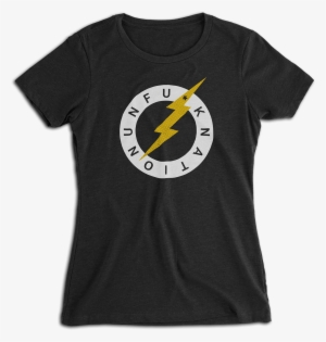 Ladies Unfu*k Nation Lightning Bolt - Dark Souls T シャツ #773191