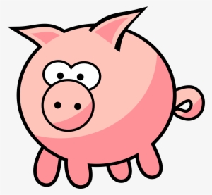 Vector Transparent Cartoon By Qubodup I Hope On Openclipart - Cartoon Pig #773262
