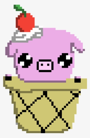 Cute Pig Ice Cream Cone - Ice Cream Cone #773547