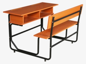 2 Person Student Plastic School Desk And Chair - School #773956