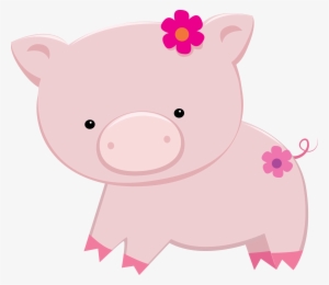 Cute Piggy Banks Clipart - Animais Fazendinha Rosa Png #774032