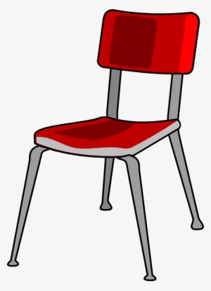 Red Student Desk Chair Clip Art - Chair Clipart Png #774474