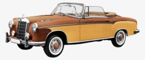 Mercedes Benz, 220 S, Cabriolet, 6-cyl - Antique Cuban Car Transparent Background #775168
