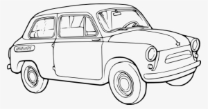 Arts Drawing Car Png Library Library - Car Outline #775292