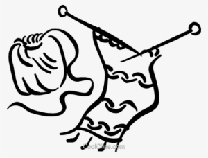 Yarn And Knitting Needles Royalty Free Vector Clip - Agujas Cde Tejer Png #775725