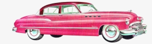 Vintage Old Car Artwork Illustrations Buick Dodge Image - Pink Vintage Car Png #775948