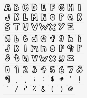 The Letters Font Download Characters - Letter #776428