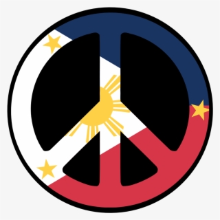Philippines Peace Symbol Flag 4 Peace Sign Art, Peace - Peace In The Philippines #777190