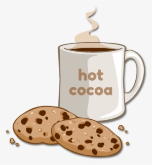 Steaming Hot Cocoa And Chocolate Chip Cookies - Tasse Kakao Clipart #777969