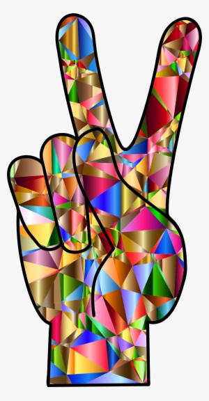 This Free Icons Png Design Of Chromatic Low Poly Peace #778101