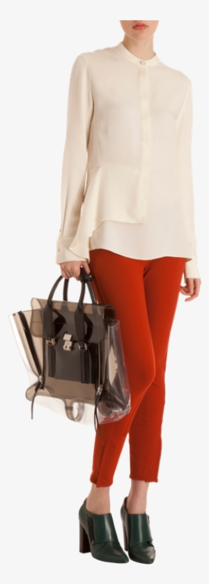 1 Phillip Lim Clear Pashli Satchel Smoky Black On Model - 3.1 Phillip Lim Mini Pashli Clear #778513