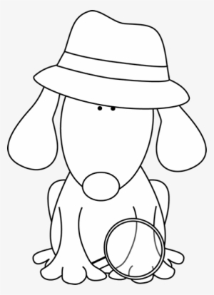 Black And White Detective Dog - Detective Dog Clipart Black And White #778762