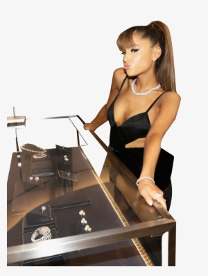 Ariana Grande In Hot Black Bikini Leaning On Table - Ariana Grande Jones Crow Photoshoot 2016 #778809