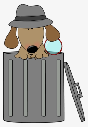 Clip Art Images Looking For Clues In - Dog In A Trash Can #778828 Clip Art Images Looking For Clues In - Dog In A Trash Can #778828