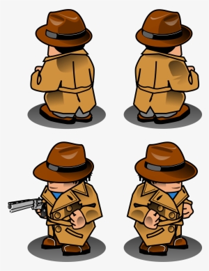 This Free Icons Png Design Of Noir Detective Sprite #779197
