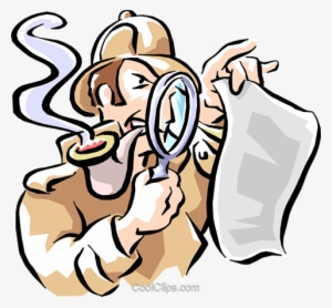 Detective Royalty Free Vector Clip Art Illustration - Secret Code Clip Art #779282