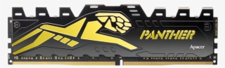 Apacer Panther Black Gold 8gb Ddr4 2666mhz Gaming Desktop - Apacer 4gb Ddr4 2400hz Ram #7700324