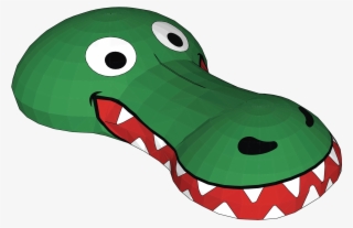 3d Head Of Crocodile - Cartoon #7702102