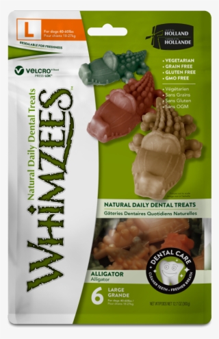 Whimzees Alligator Small Dental Dog Treat Natural Gluten #7702670