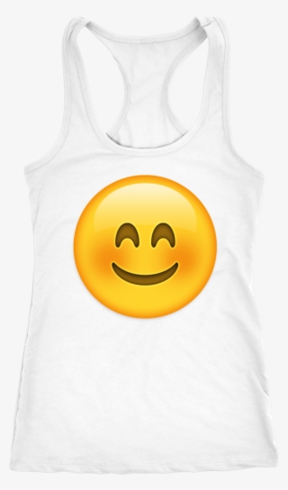 Blush Emoji Tank Top - Smiley #7703418