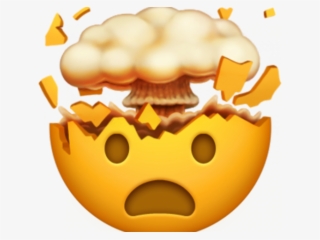 Hand Emoji Clipart Emoji Faces - Apple Mind Blown Emoji #7704222