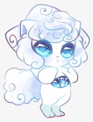 Alolan Vulpix Eye Eater - Cartoon #7707652