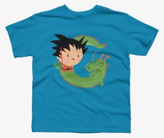 Goku Boy's T-shirt Goku Is A Cozy Ring Spun Cotton - T-shirt #7707873