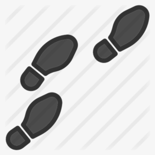 Square Shoes Footprints Fingerprint Footprint Icon - Illustration #7709023