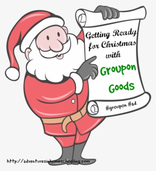 Getting Ready For Christmas With Groupon Goods - Father Christmas Cartoon #7709270