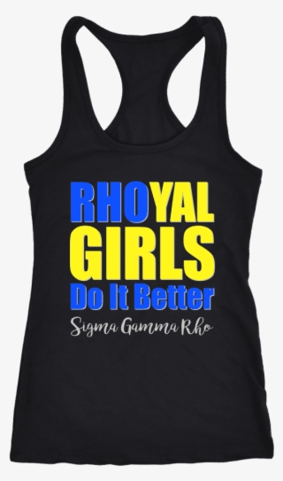 Sigma Gamma Rho Tagline Next Level Racerback Tank - Top #7709952