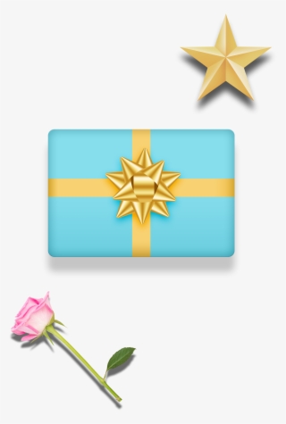 Blue Texture Gift Box Decoration Vector - Rose #7710643