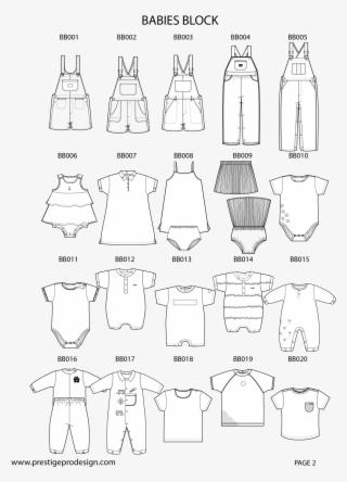 Png Black And White Stock Vestuario Infantil Dise O - Childrenswear Technical Flats #7711690