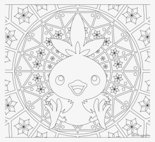 Marvelous Torchic Coloring Page Pokemon Pages Mudkip - Pokemon Mandala #7711880