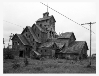 Abandoned Quincy Mine At Hancock Shaft House, Just - Monochrome #7712664