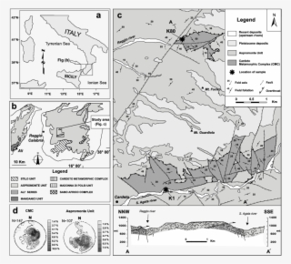 A) Sketch-map Of Aspromonte Massif In Southern Italy; - Map #7713105